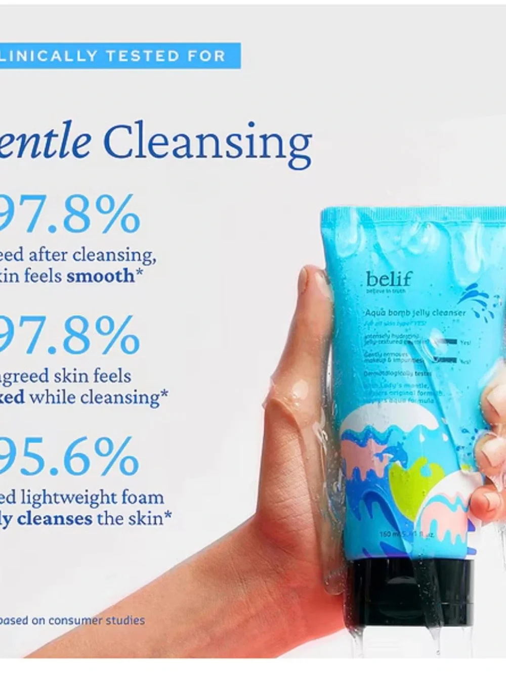 NIB BELIF Aqua Bomb Jelly Cleanser - 160ml / 5.4 oz.